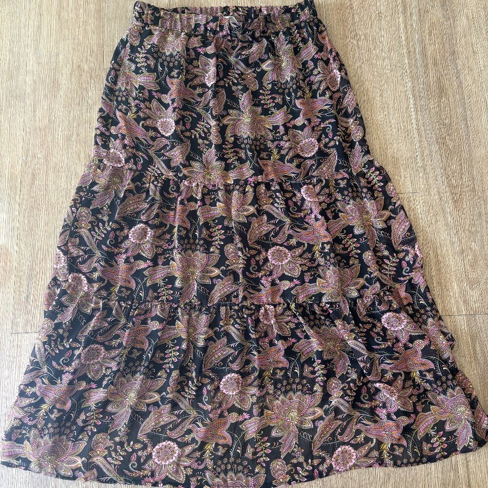 Chelsea & Theodore Boho Maxi Skirt - Size M